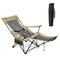 Camping Lounge Chair With Detachable Footrest Adjustable Backrest